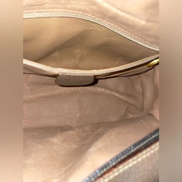 GUCCI SIGNATURE SUPREME LEATHER TRIM COATED CANVAS COSMETIC TRAVEL TOILETRY BAG - Picture 10 of 14